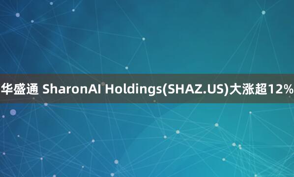 华盛通 SharonAI Holdings(SHAZ.US)大涨超12%